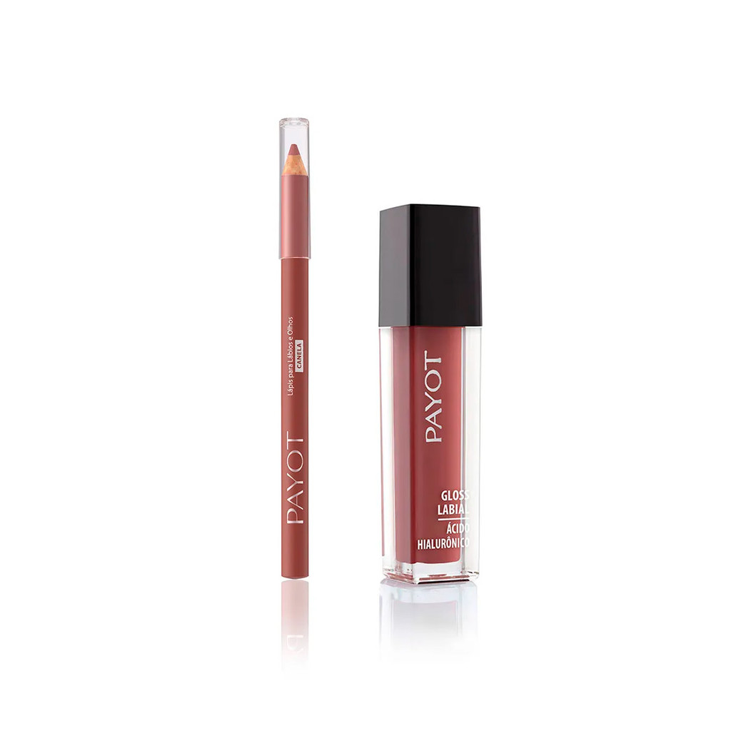 KIT LÁBIOS PAYOT - 17: Gloss HAVAI + Lápis CANELA em Oferta na Shopee
