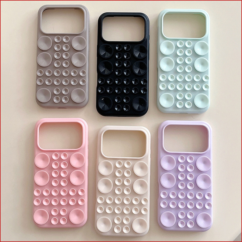 Copo De silicone original Polvo Ventosa Caso Do Telefone Móvel Para iPhone 17 16 14 13 15 Pro Max 17Air em Oferta na Shopee
