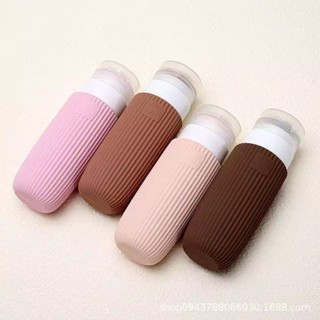 Kit Frascos Dispenser 90ML Silicone Com Estojo Transparente Para Produtos De Beleza em Oferta na Shopee