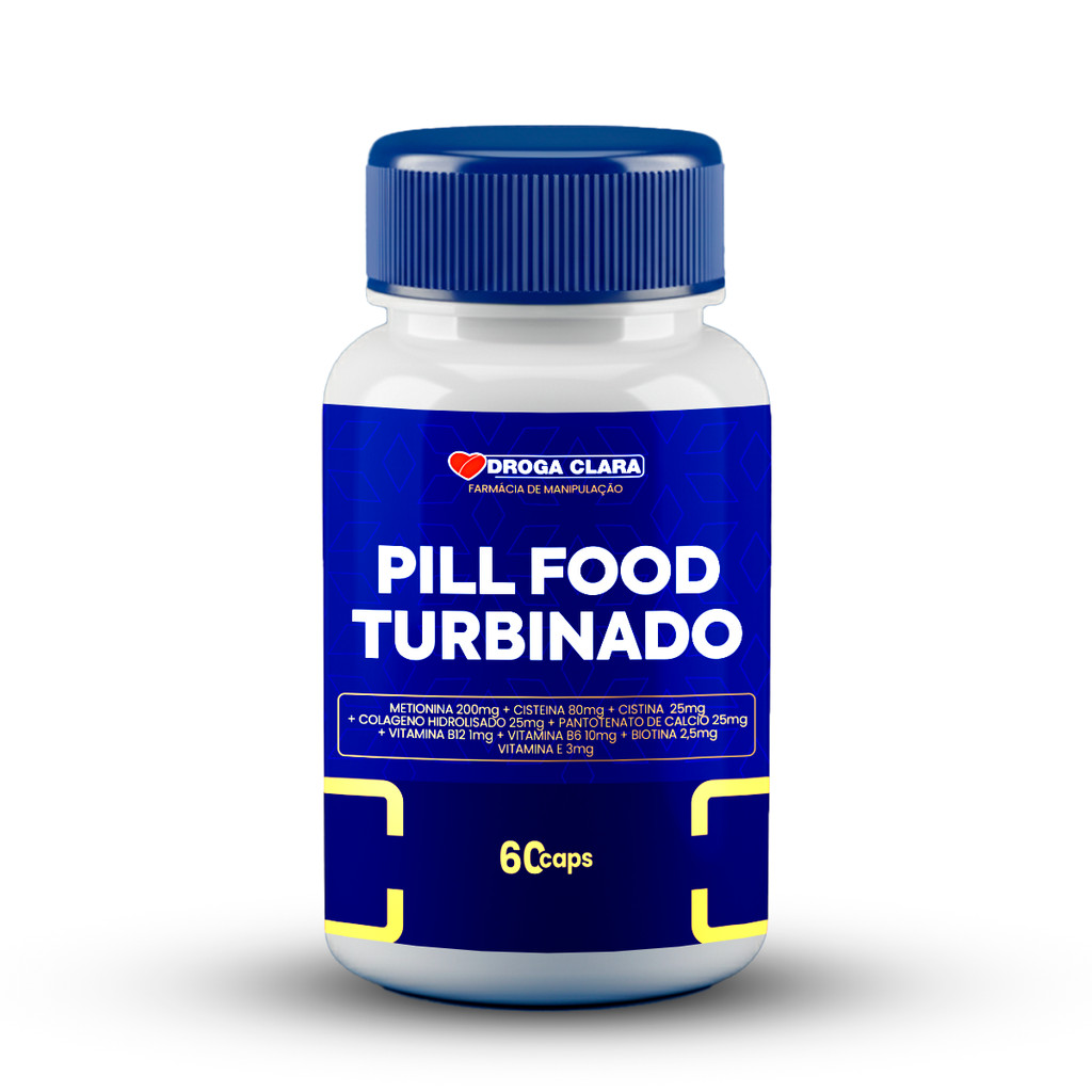 Pill Food Turbinado 60 Cápsulas em Oferta na Shopee