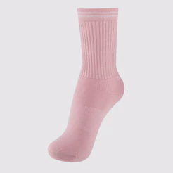 Meia Lupo Sport Básica Cano Longo Feminina Rosa