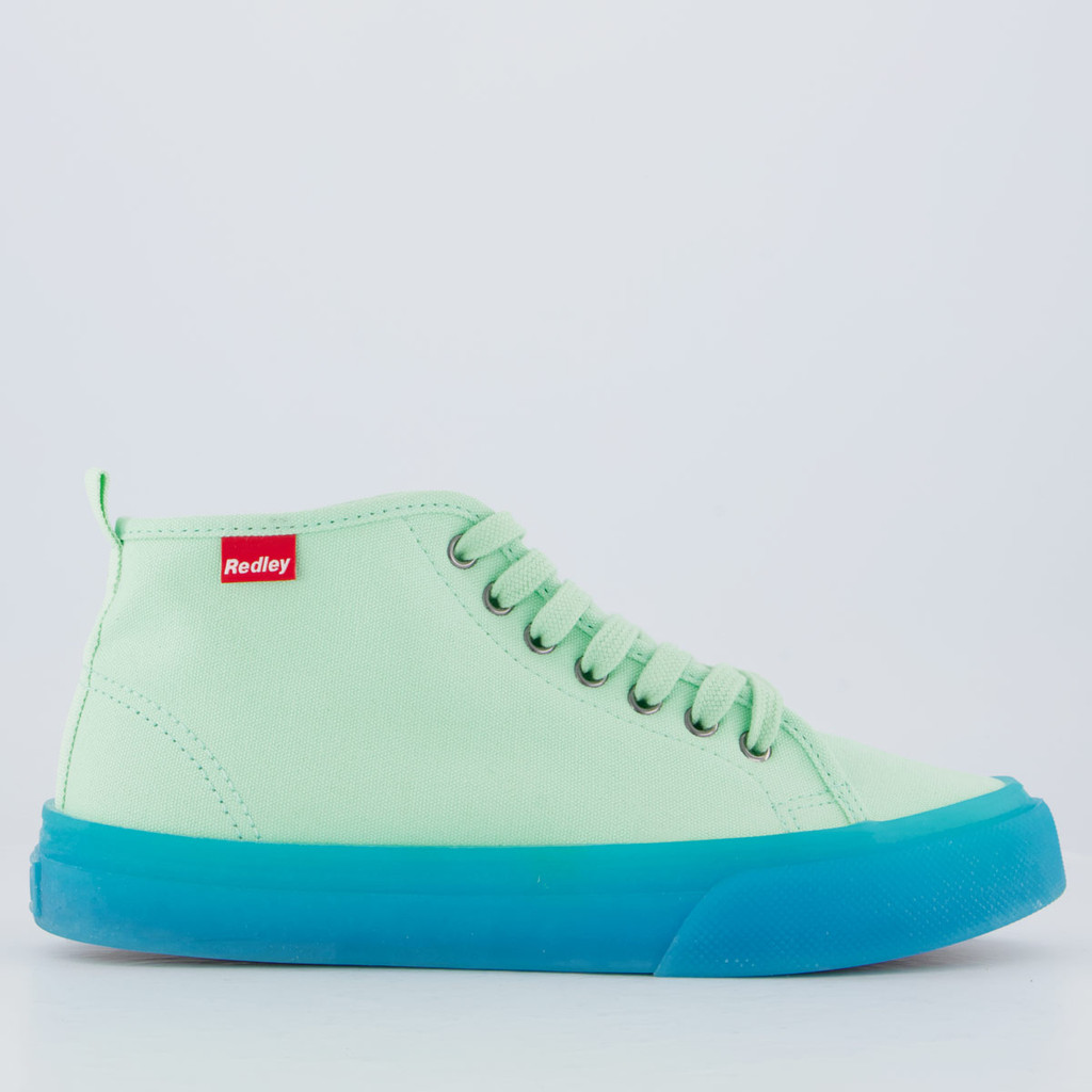 Tênis Redley Cano Médio Verde e Azul Turquesa em Oferta na Shopee