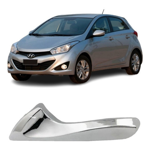 Puxador Gatilho Esquerda Maçaneta Interna Hb20 2014 2015 Prata em Oferta na Shopee