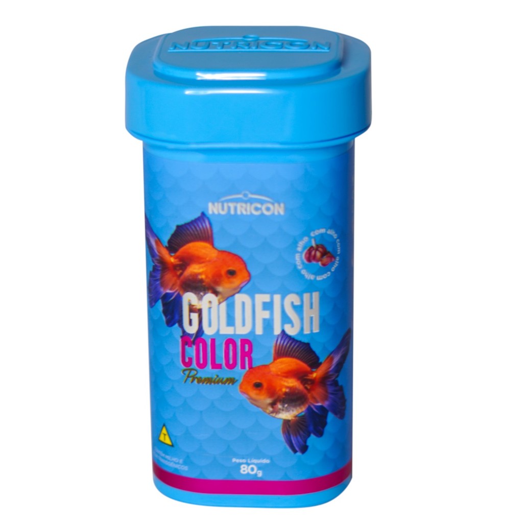 Ração Goldfish Color Para Peixes Nutricon 80g