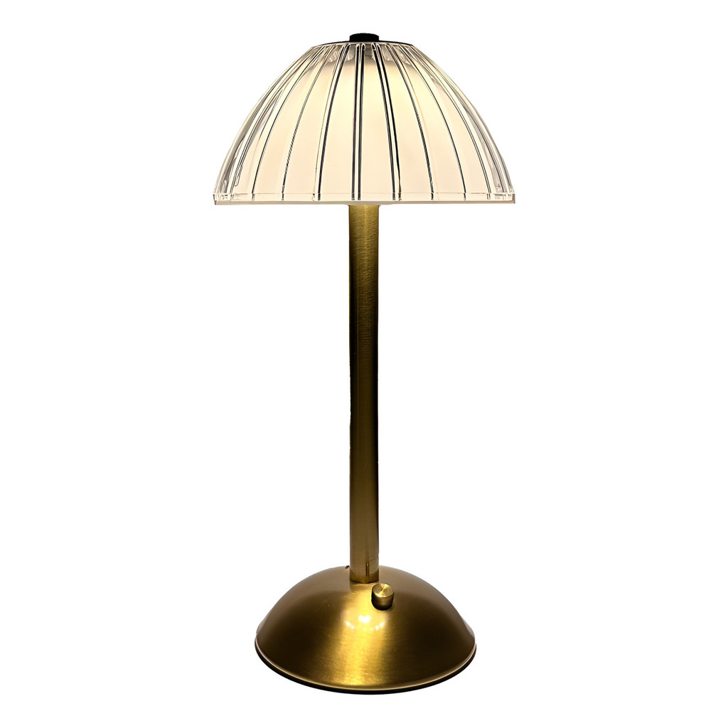 Luminária De Mesa Abajur Paramount Led Recarregável 30cm