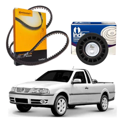 Kit Correia Dentada Tensor Saveiro 1.6 1.8 2.0 2000 A 2005