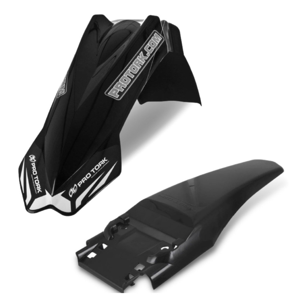 Paralama Dianteiro Traseiro Universal Pro Tork Mx2 Carenagem Parabarro + Rabeira Moto