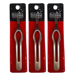 Kit 3 Pinças Sobrancelha Solingen Ergo Design Ponta Fina