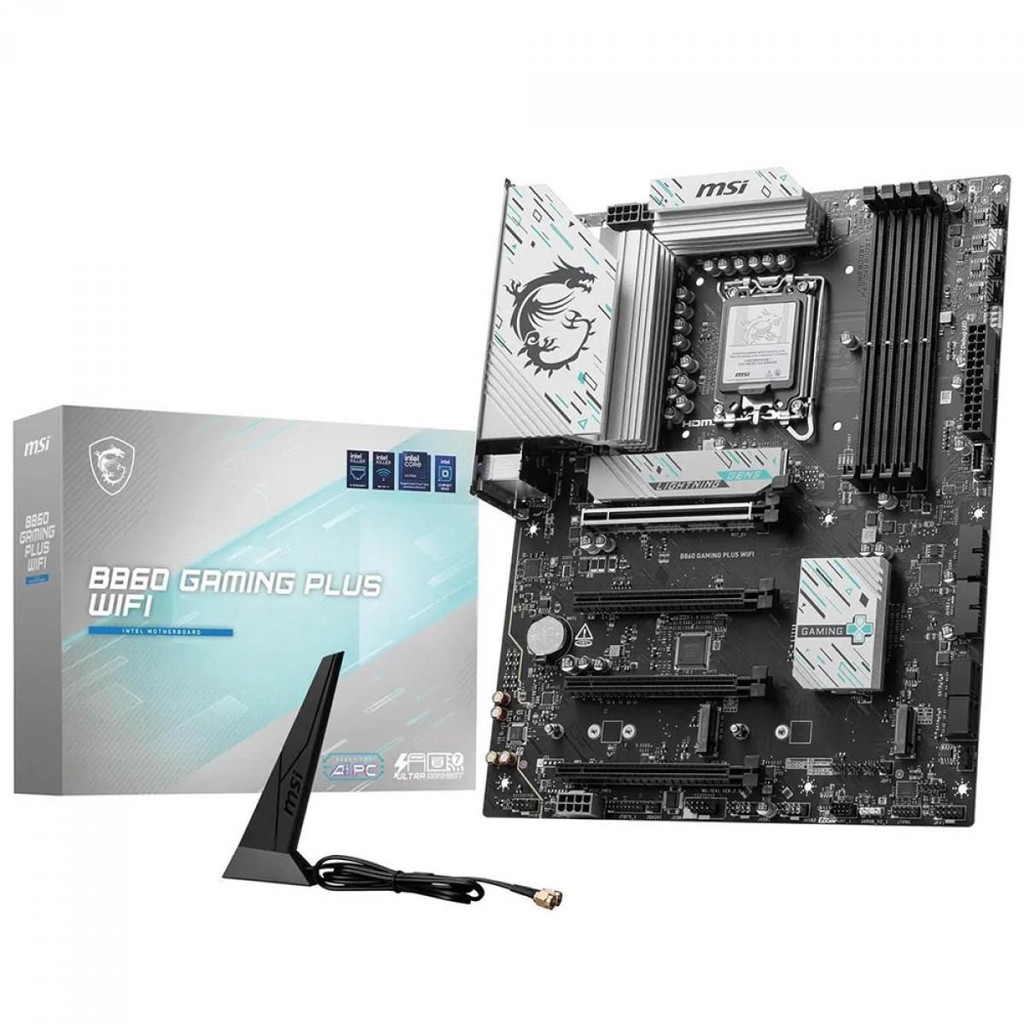 Placa Mãe MSI B860 Gaming Plus WIFI, Chipset B860, Intel LGA 1851, ATX, DDR5, B860 GAMING PLUS WIFI em Oferta na Shopee