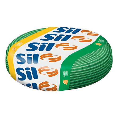 Cabo Flexível Sil 6mm 100 Metros Fio Elétrico Cor Verde