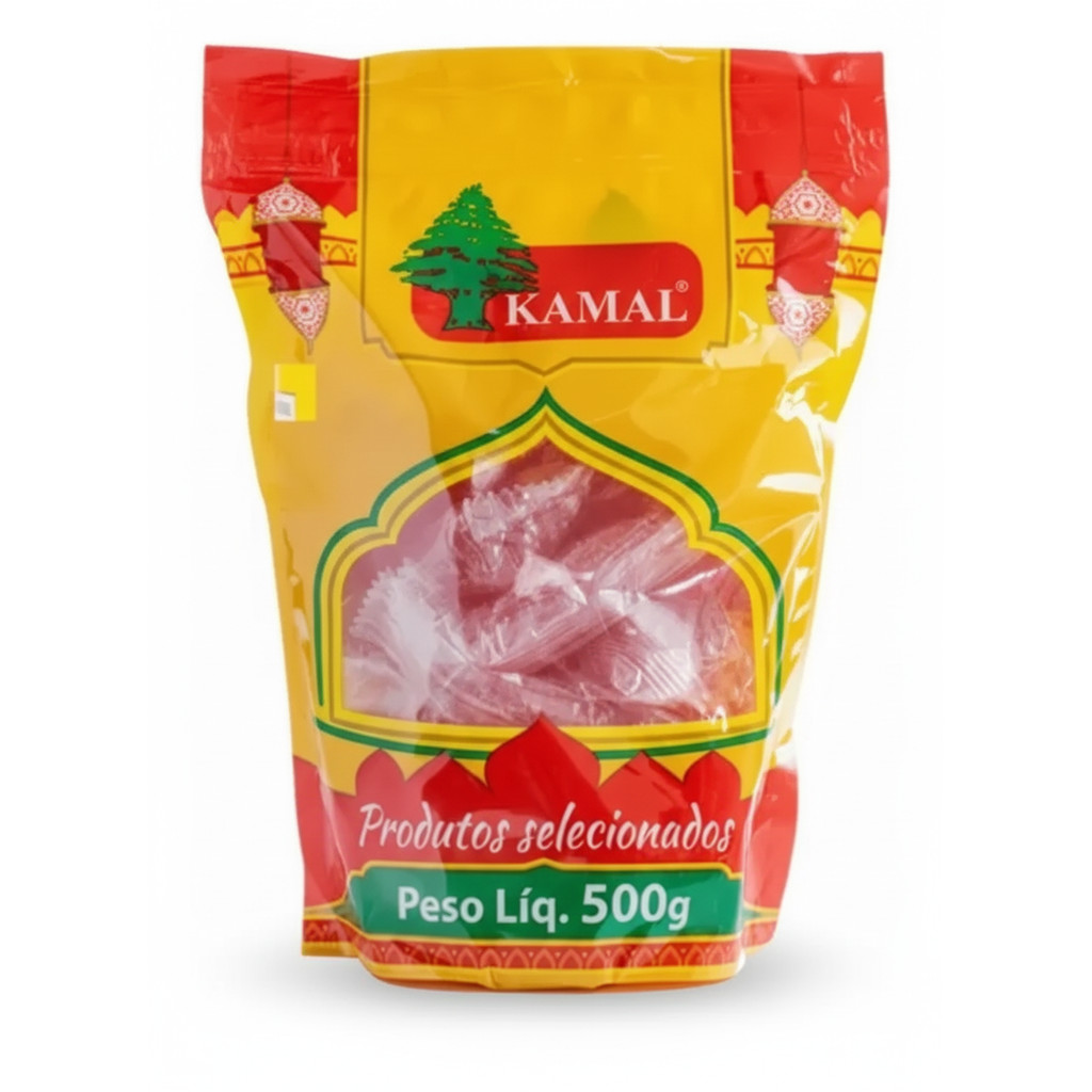 RAHAT MORANGO Bala Goma árabe 500g - Kamal em Oferta na Shopee