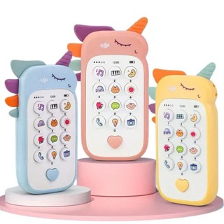 Celular Infantil Telefone Interativo Musical Unicórnio Bebê Com Luz-Lina