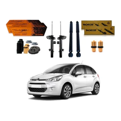 Kit Amortecedor Dianteiro Traseiro C3 Manual 1.5 2013 A 2016