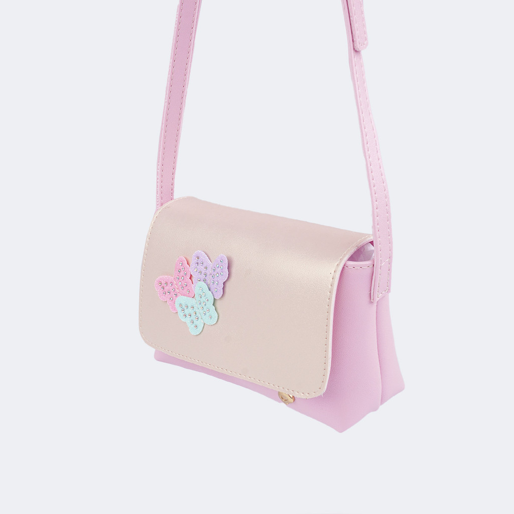 Bolsa Tiracolo Infantil Borboletas com Strass Pampili em Oferta na Shopee