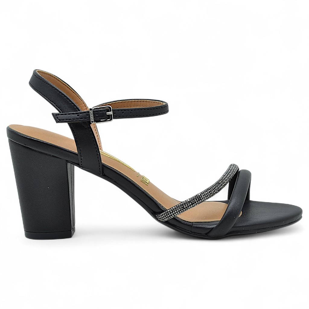Sandalia Vizzano Salto Bloco Grosso Casual Feminina Brilho Original em Oferta na Shopee