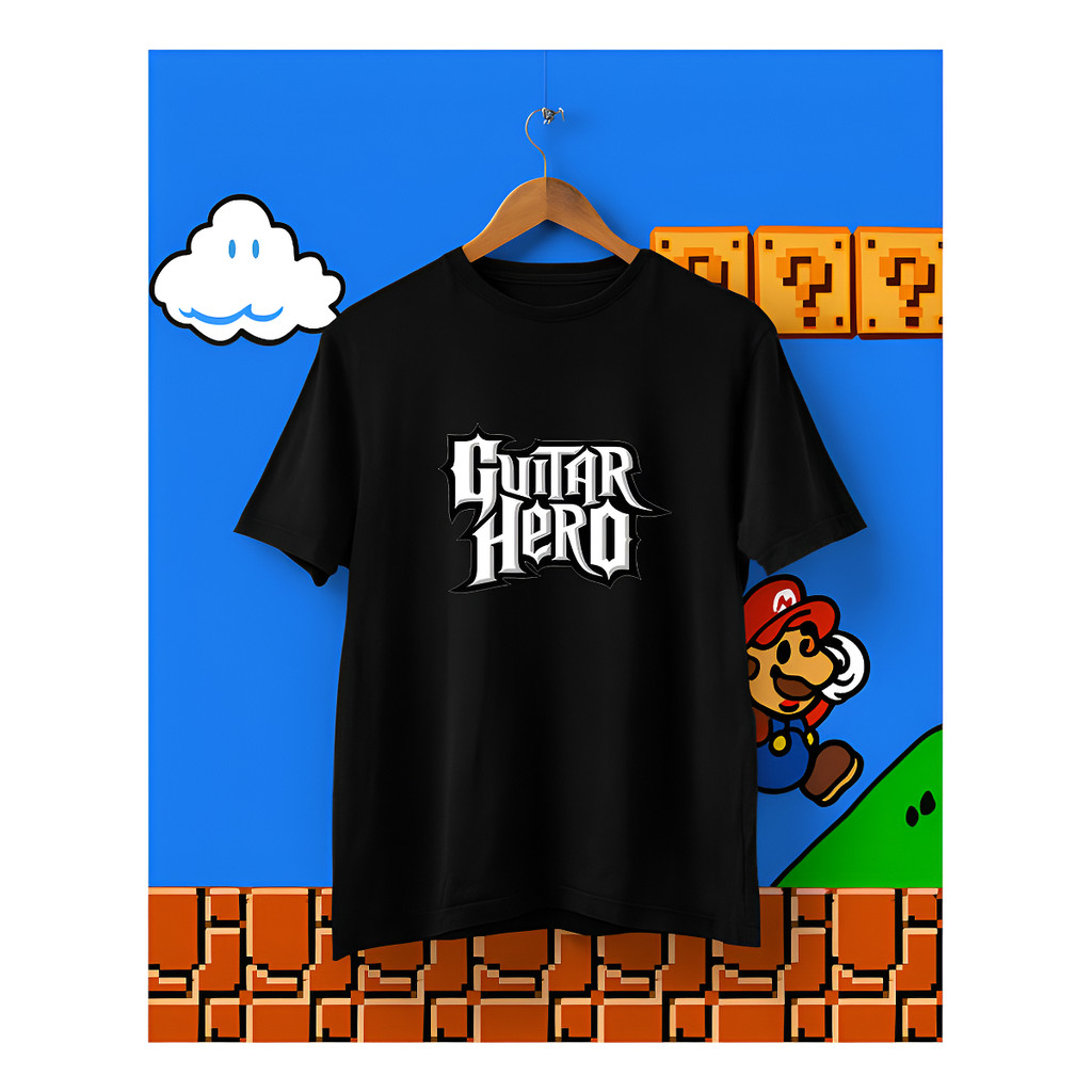 Camisa Camiseta Blusa Video Games Gamer Game Palyer Jogos Jogo Masculina Feminina Playstation Guitar Hero Rock