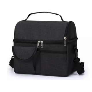 Bolsa Marmita Viagem Térmica Fitness Grande De Dois Andar