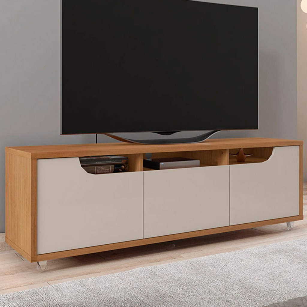 Rack para TV Até 60 Polegadas Madagascar 2 Portas 1 Gaveta - Pnr Móveis em Oferta na Shopee