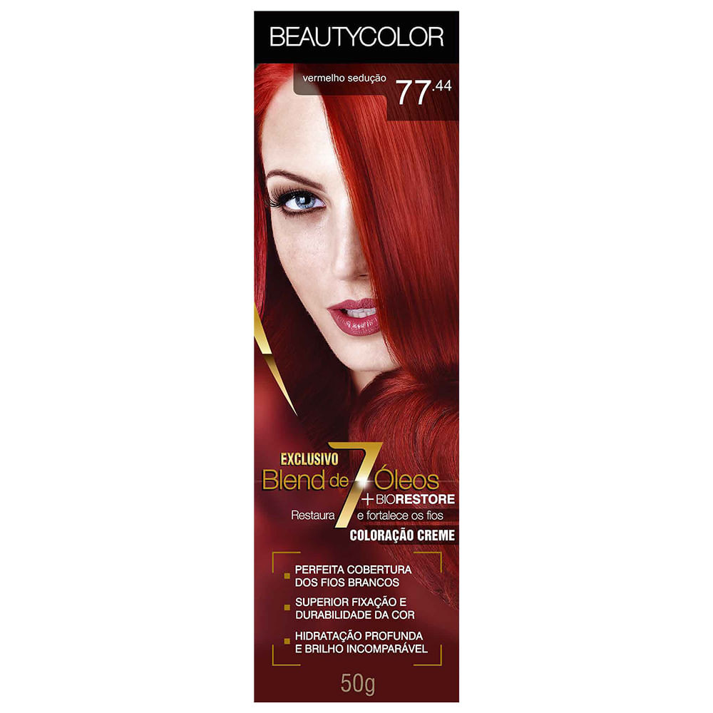 Tinta Beauty Color 77.44 Vermelho Sedução em Oferta na Shopee