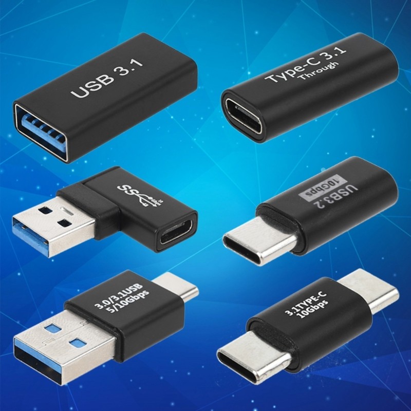 Adaptador Bmico Super Speed OTG USB C Para Tipo Masculino Feminino Carga Conversor Conector Extensor Conexãod