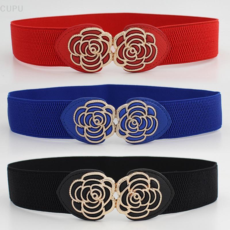 [CU] Retro Flor Forma Bule Cinto Elástico Largo Para Senhoras Vestidos Acessórios De Roupas Decoração De Festa PH