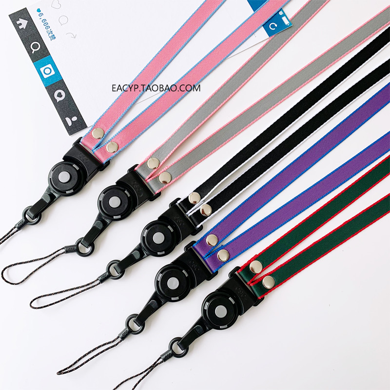 Versão coreana simples cordão para celular pendurado alça de pescoço Universal corrente para celular pingente de corda l