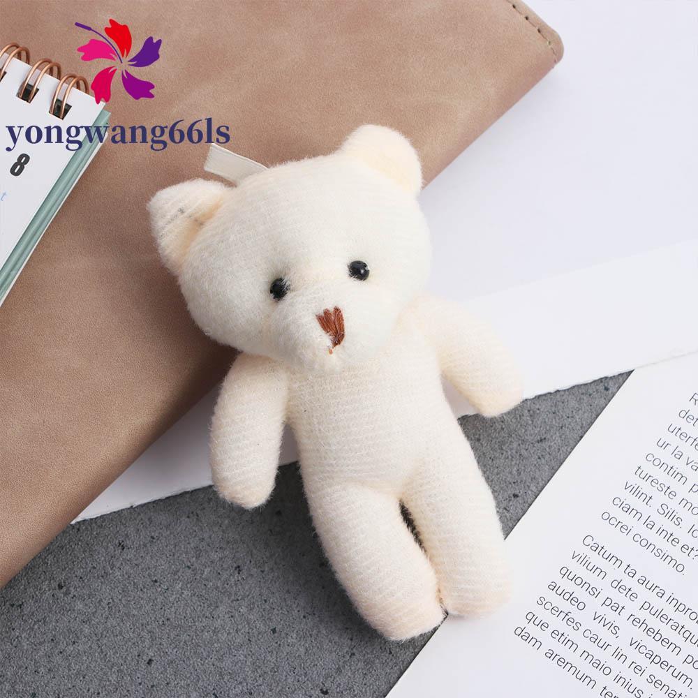 YONGWANG Mini Urso De Pelúcia Para Meninas Dia Dos Namorados Mochila Chaveiro Boneca De 12 Cm