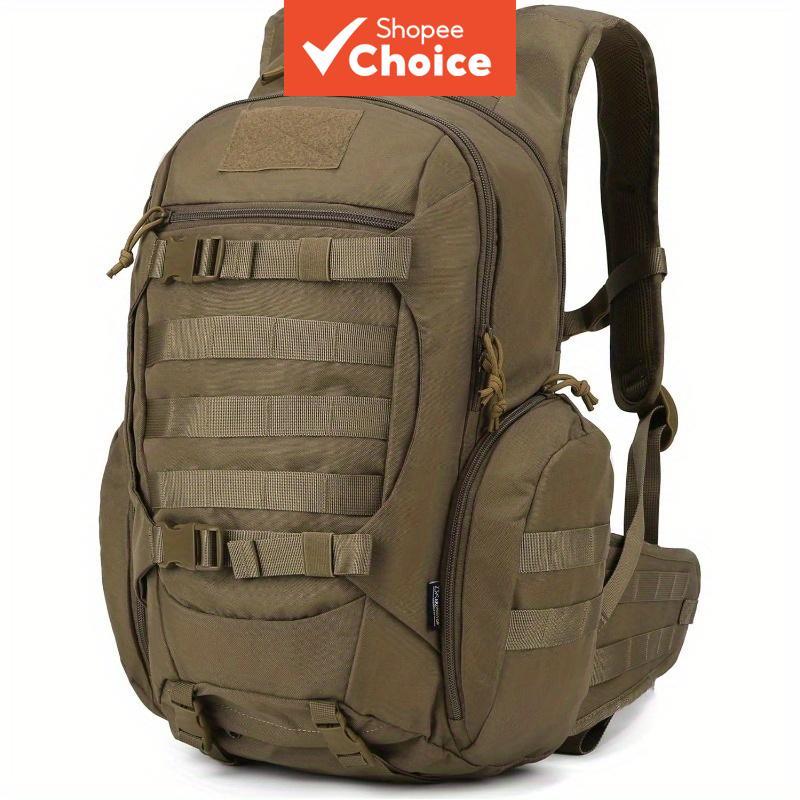 Mochila Molle EDC masculina de 28L | Mochila de dia para motocicleta | Mochila de viagem esportiva ao ar livre