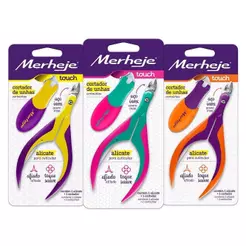 Alicate para Cutícula + Cortador de Unhas Merheje Touch