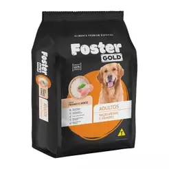 Ração Foster Gold Frango/Arroz Raças Médias Grandes 2Kg