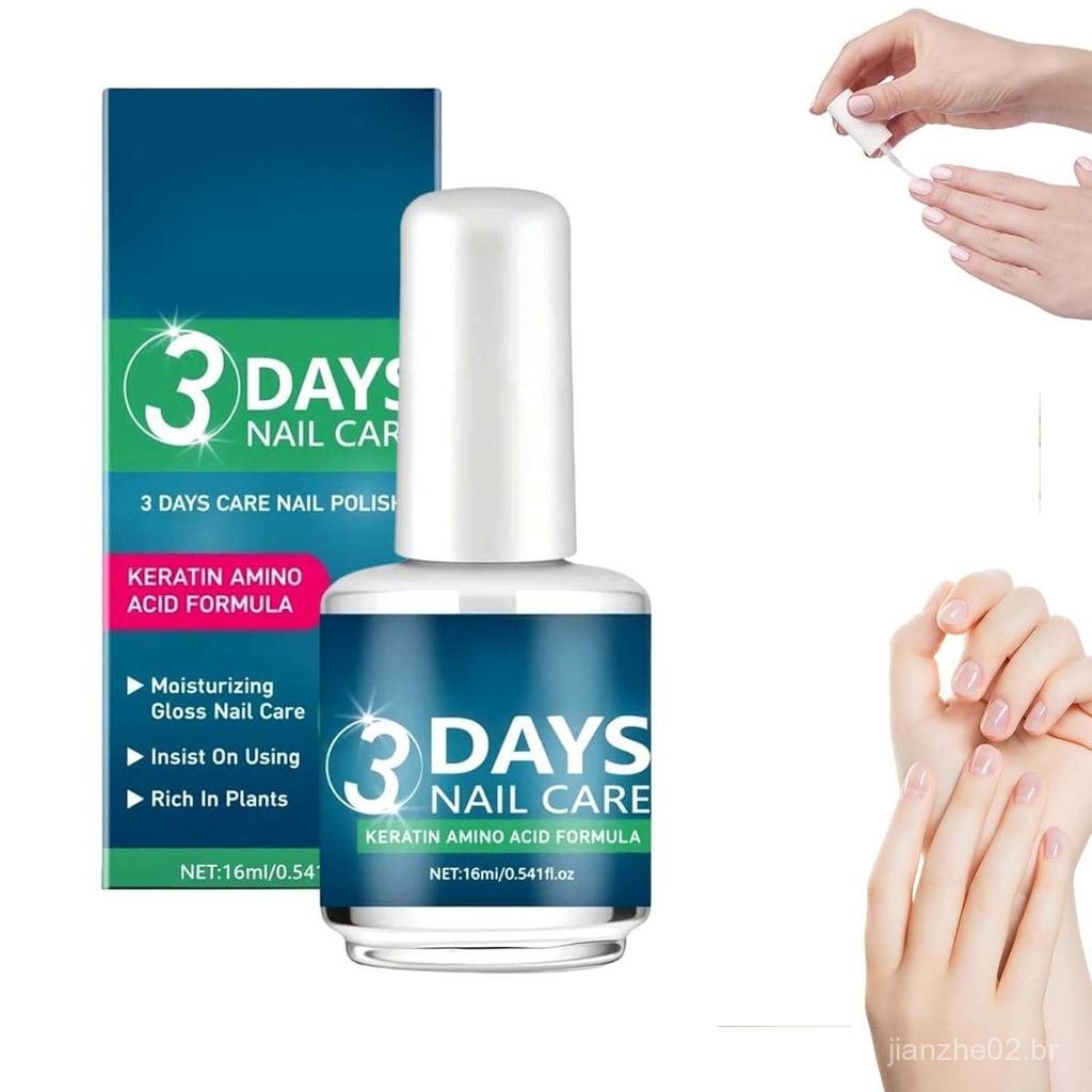 Óleo para Unhas com Queratina para 3 Dias 2026 Novo Fortalecimento Rápido e Hidratação para Unhas Secas, Fracas e Frágei