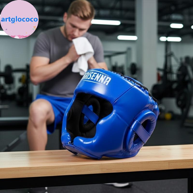 Artglococo Karate Boxe Capacete De Couro Cabeça Guarda Para Adultos Crianças Taekwondo Artes Marciais Treinamento Proteç