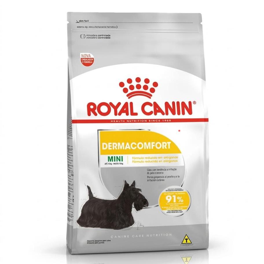 Ração Seca Royal Canin Dermacomfort Mini para Cães Adultos e Idosos Porte Pequeno