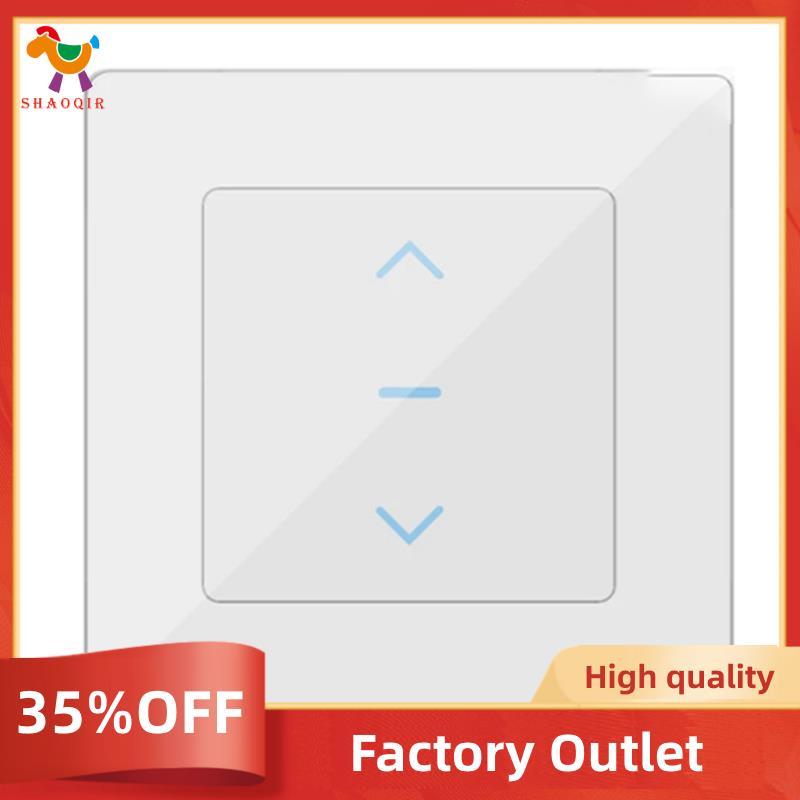 Interruptor De Cortina Inteligente Wi-Fi , Design Sensível Ao Toque Para Cortinas Motorizadas , Trabalho + E Aplicativo 