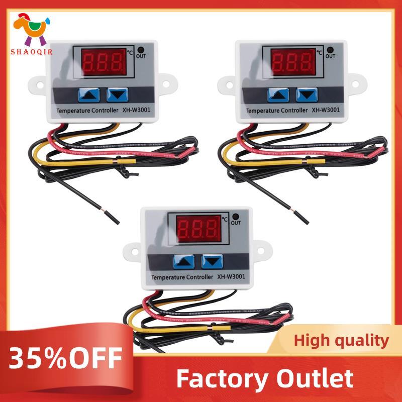 3 Pçs XH-W3001 Digital LED Módulo Controlador De Temperatura Termostato Interruptor Eletrônico (12V 10A 120W)