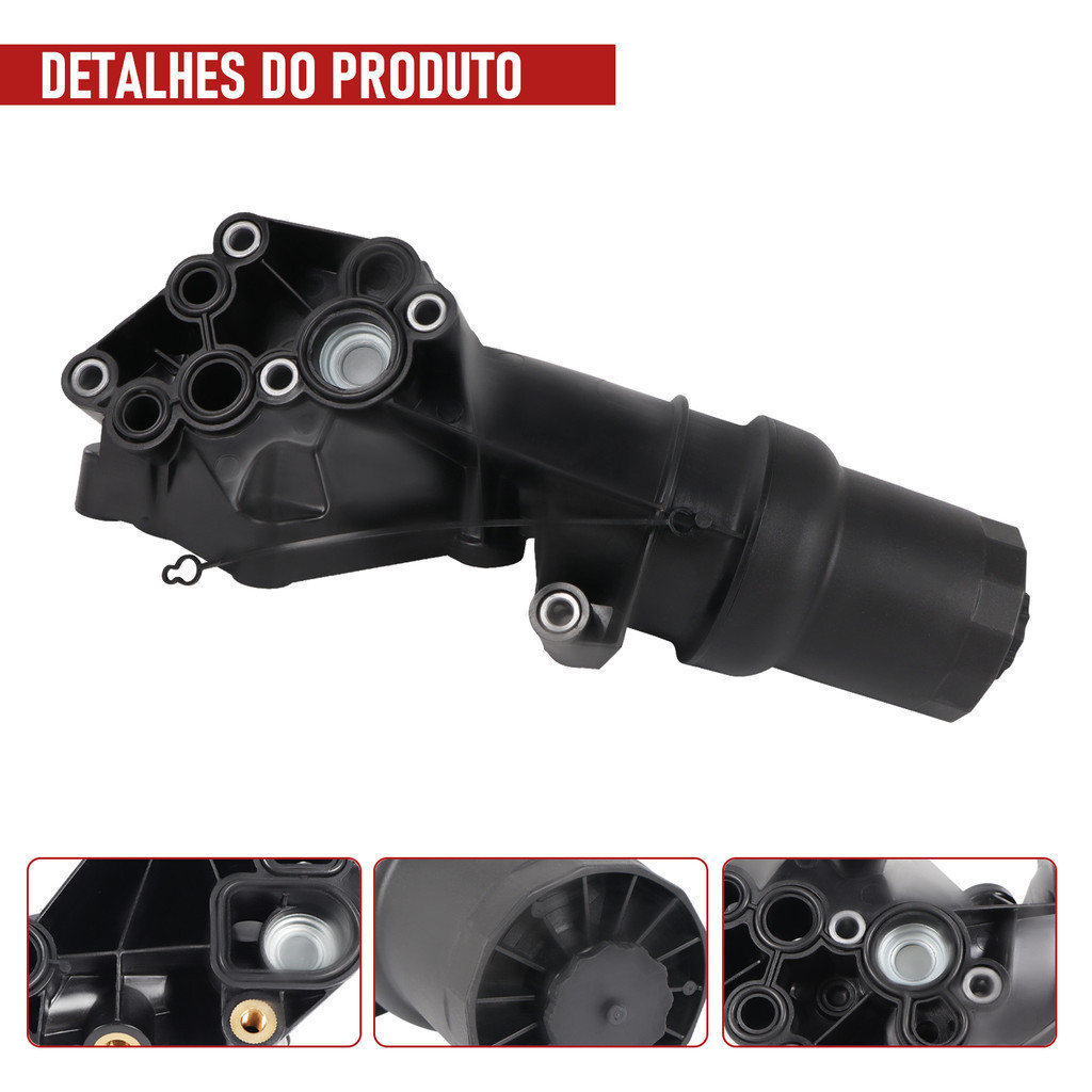 Resfriador Suporte Filtro Óleo Motor NEW BEETLE GOLF Jetta 2.5 07K115397D · foto 2