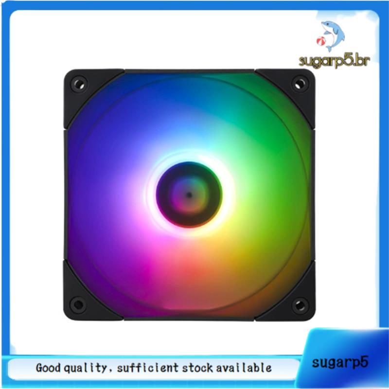 Ventilador De CPU TL-C12R-S V2 120mm ARGB Case Cooler 4pin PWM Reverso De Computador Com Chassi De Até 1500RPM Preto