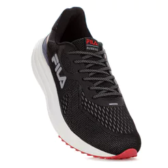 Tênis Fila Fastness Preto Vermelho e Cinza - Masculino