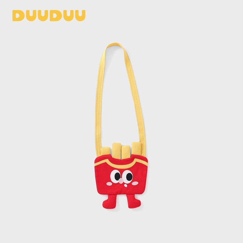 DUUUDUU Bolsa mensageiro infantil 2026 infantil bebê fofo batatas fritas bolsa de ombro pequena bolsa de viagem de verão