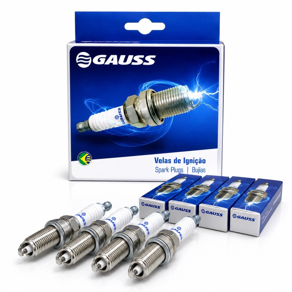 Kit 4 Velas de Ignição Livina Clio Duster Kangoo Gauss