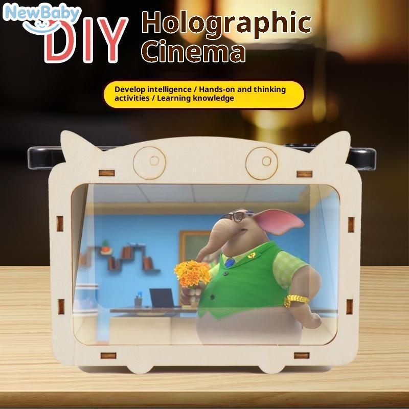 Projetor De Holograma 3D NEWBA DIY Para Telefone , Kits Educacionais Científicos