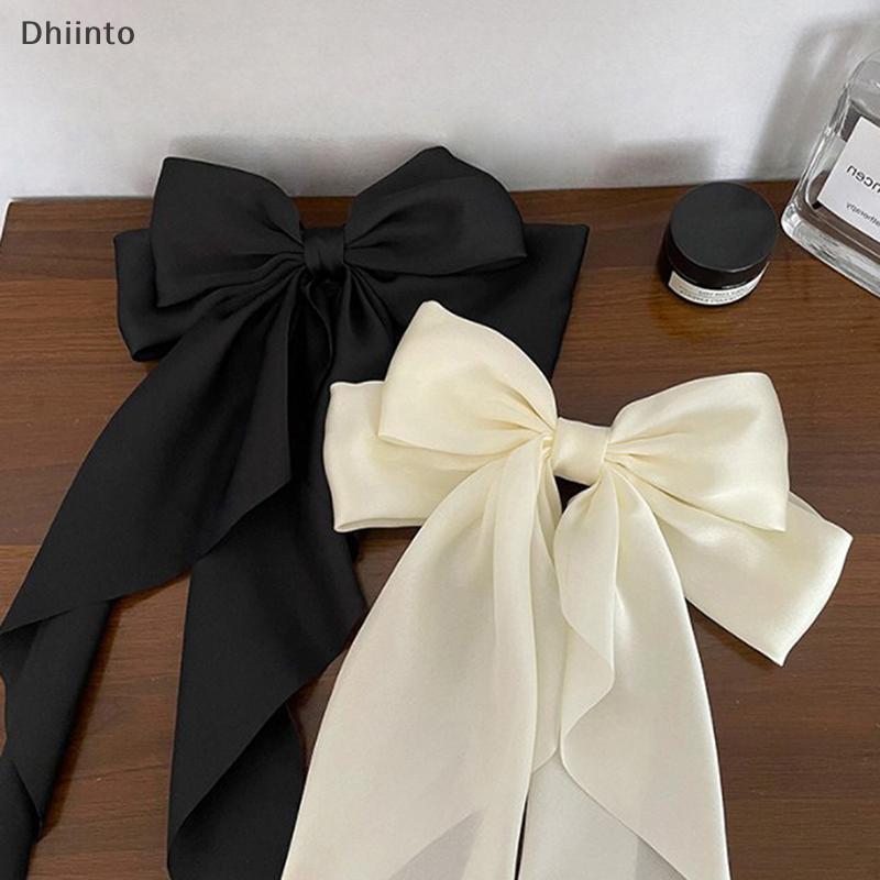 [Dhiint] Arco Fita Hairpin Headwear Simples Elegante Cetim Primavera Clipe De Cabelo Fixo Retro Festa Cocar Acessórios V