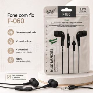 Fones de ouvido modelo F-060