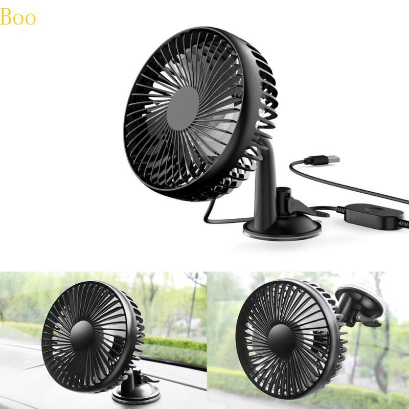 Boo 12V Ventilador De Resfriamento De Carro Mesa De Escritório Veículo USB Giratório 360 Com Ventosa