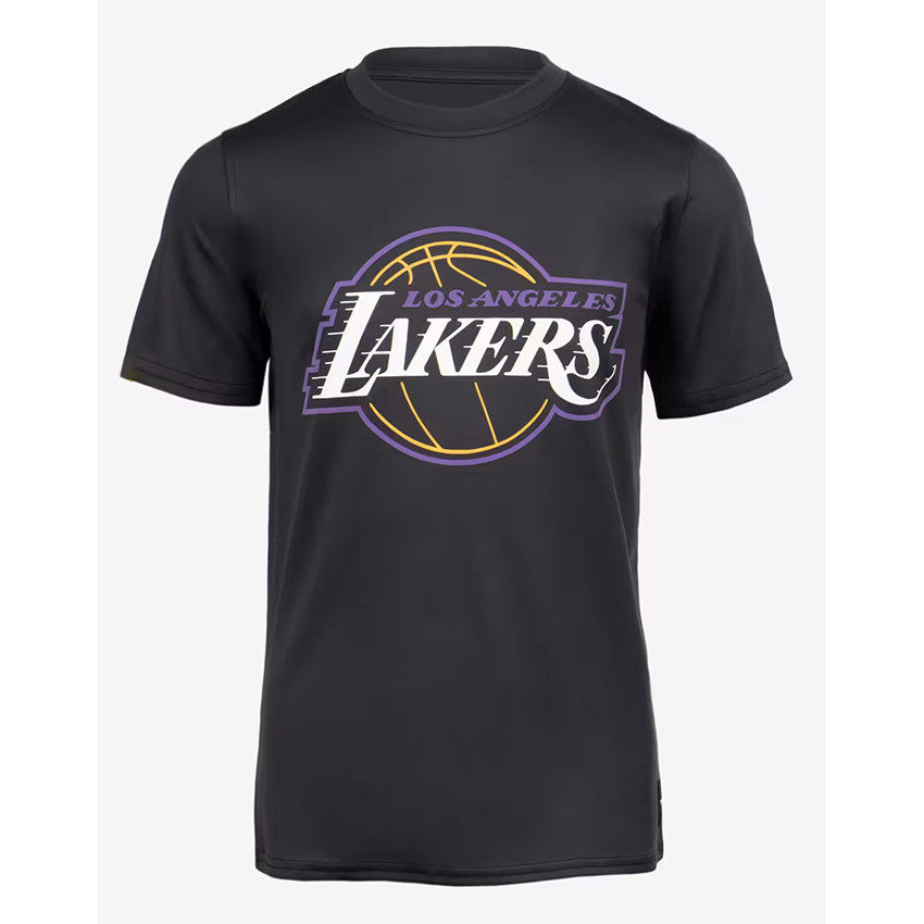 Camiseta Masculina Feminina Oversized Estampa Logo Los Angeles Lakers Bola de Basquete T-shirt Streetwear Unissex