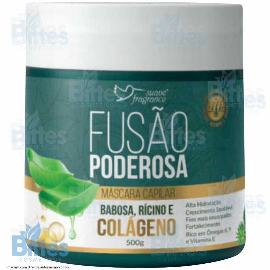 Máscara Fusão Poderosa Suave Fragrance Babosa, Rícino e Colágeno
