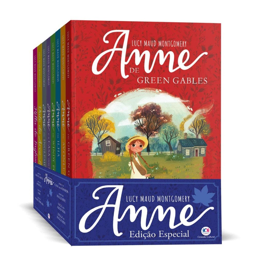 Kit 8 livros Colecao Anne de Green Gables com Diario