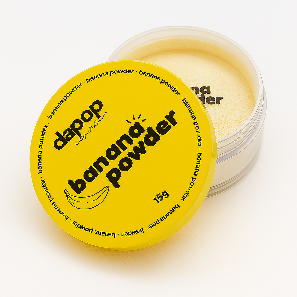 Pó Banana Powder Facial Translucido Finalizador e Fixador de Maquiagem Dapop