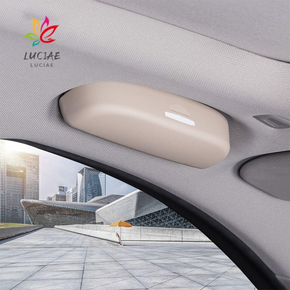 LUCIAE Caixa De Óculos Para Viseira De Carro , Armazenamento De Sol ABS De 3 Cores , Suporte Universal