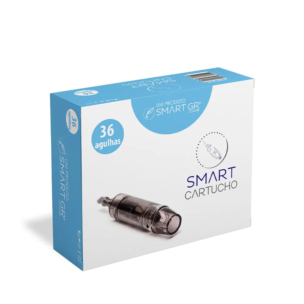 Cartucho Smart Derma Pen Preto 36 cx10un - Smart GR